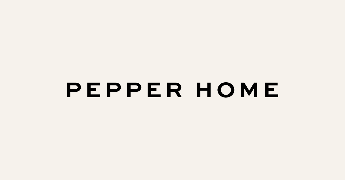 Pepper logo on beige background